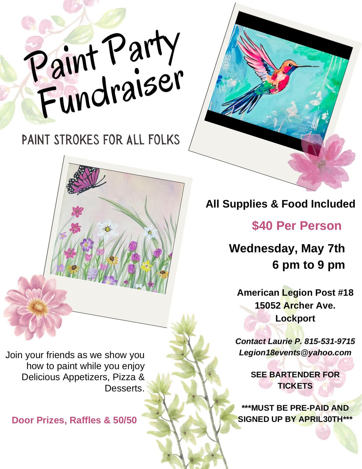 Paint Party Fundraiser 