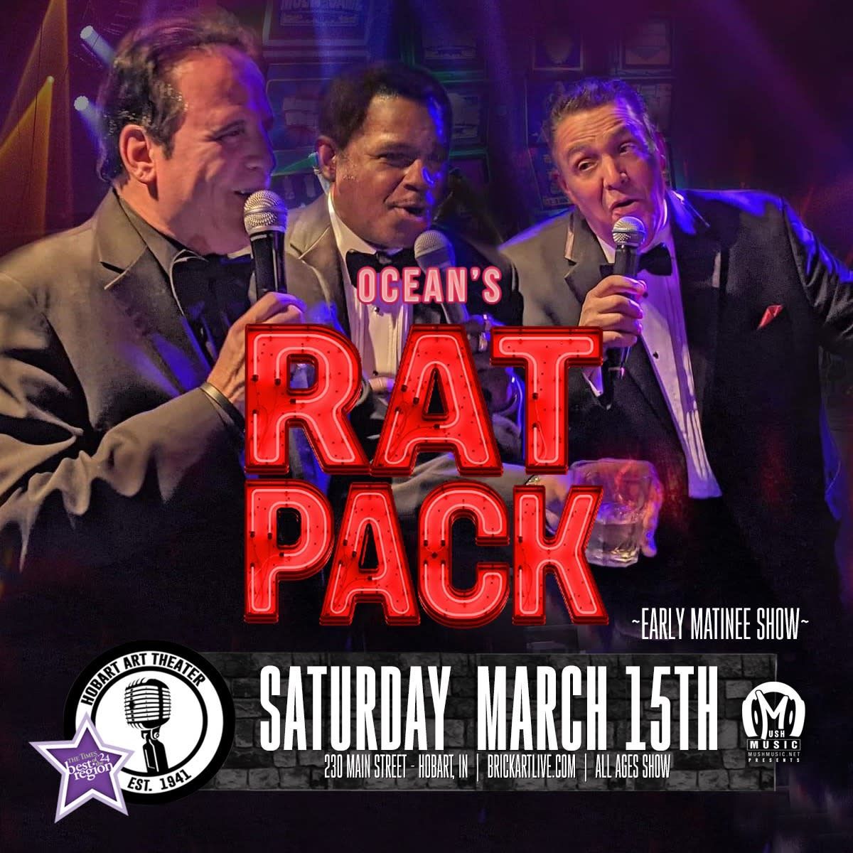 Oceans Rat Pack at Hobart Art Theater