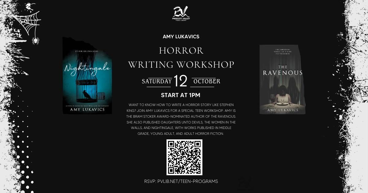 Teen Horror Writing Workshop with Amy Lukavics