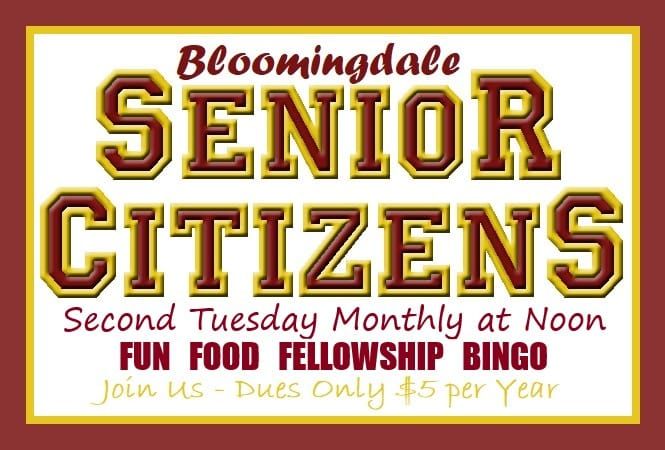 Bloomingdale Senior Citizens Meeting