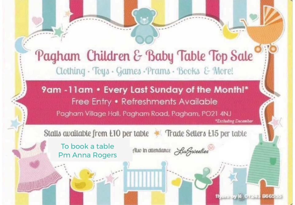 January Pagham Children & Baby Table Top Sale