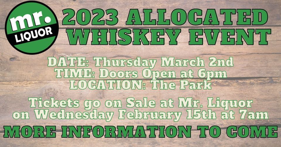 2023 Allocated Whiskey Event