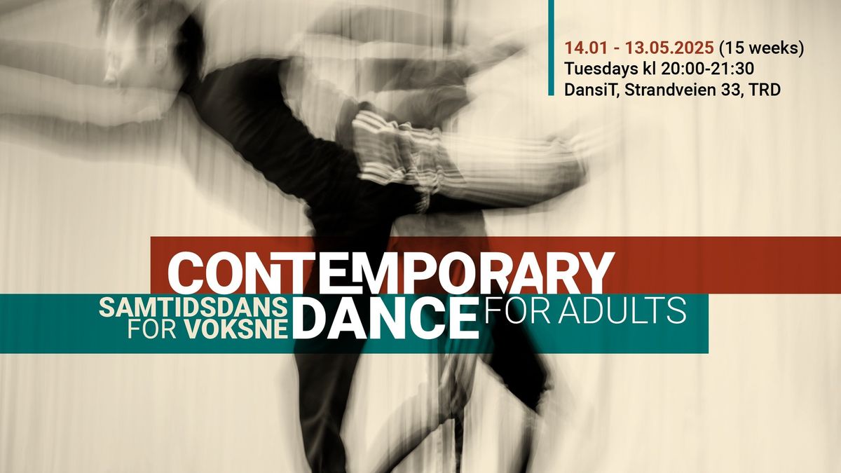 Kurs i samtidsdans for voksne\/ Contemporary Dance for Adults 