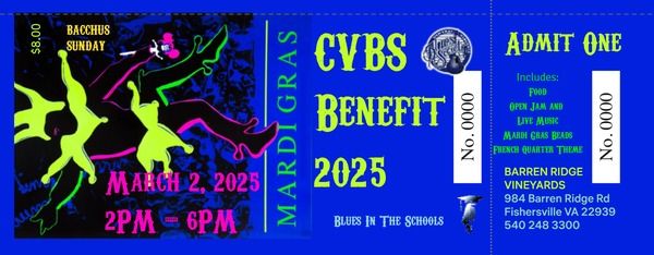 CVBS Mardi Gras 2025 - Benefit for "Blues in the School"