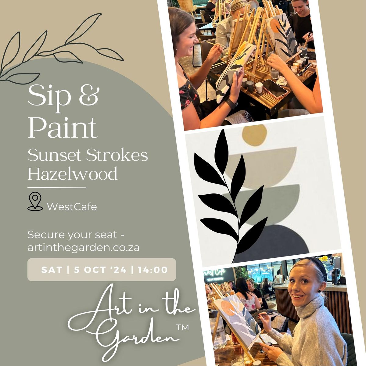 Sip & Paint - Sunset Strokes by Art in the Garden