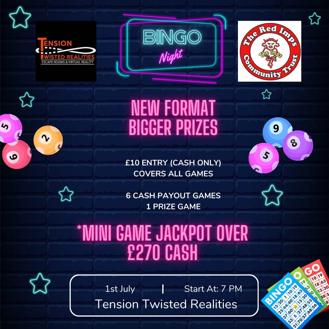 RICT BINGO in partnership with Tension Twisted Realities