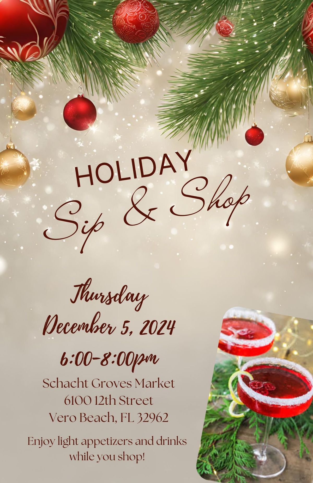 Holiday Sip & Shop