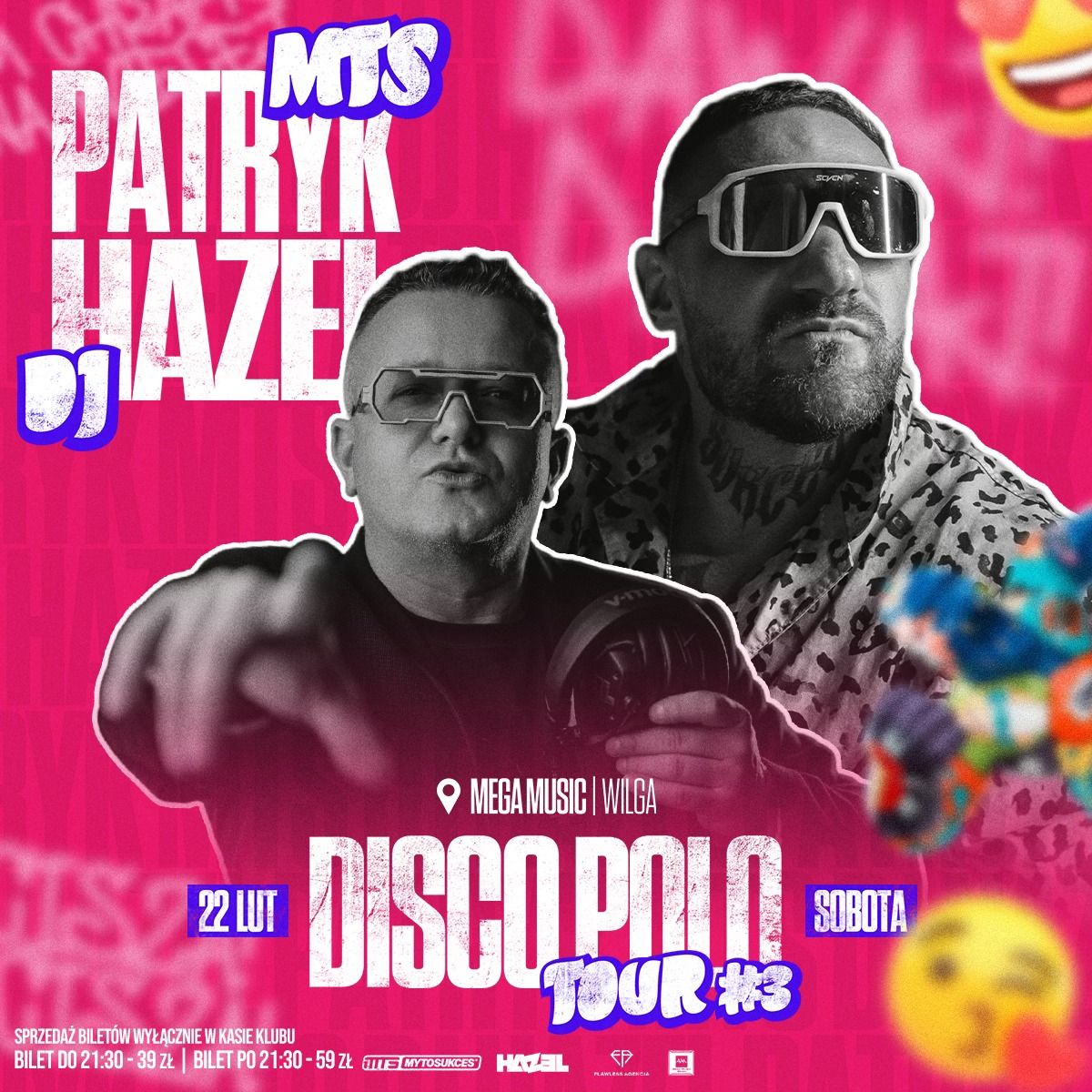 22.02 | PATRYK MTS x DJ HAZEL | MEGA MUSIC WILGA | DISCO POLO TOUR #3