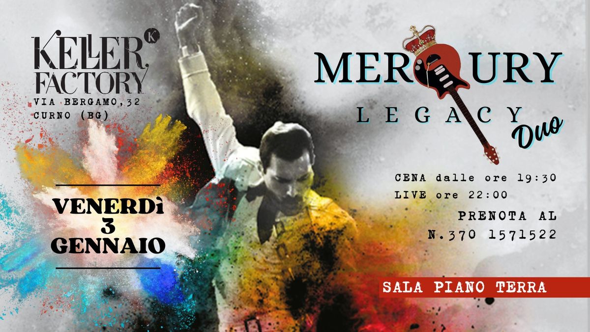 Cena Live con MerQury Legacy Duo - Queen Tribute (Sala piano terra)