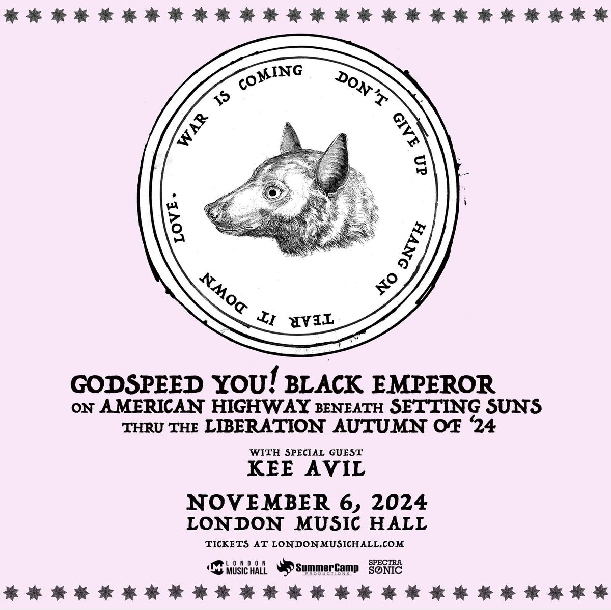 Godspeed You! Black Emperor w\/ Kee Avil - November 6th @ London Music Hall