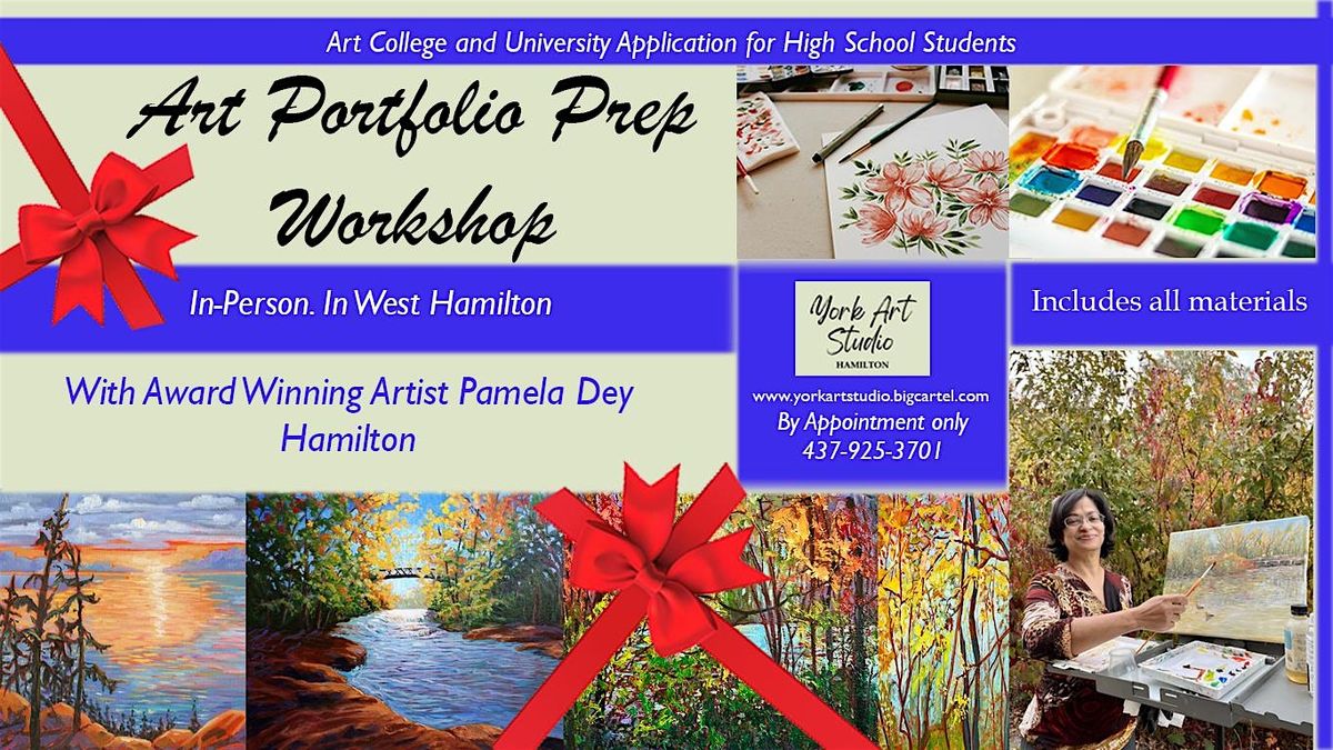 Art Portfolio Class and Workshop for University Application in Hamilton