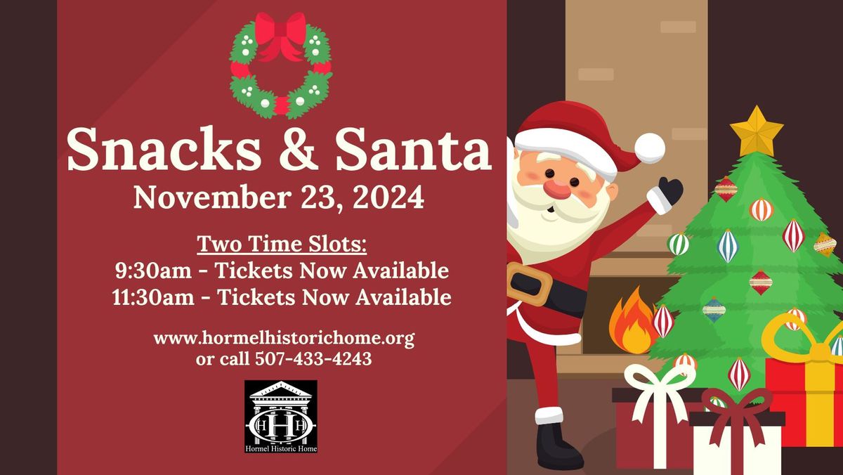 Snacks & Santa featuring NEW Entertainment with The Teddy Bear Band!