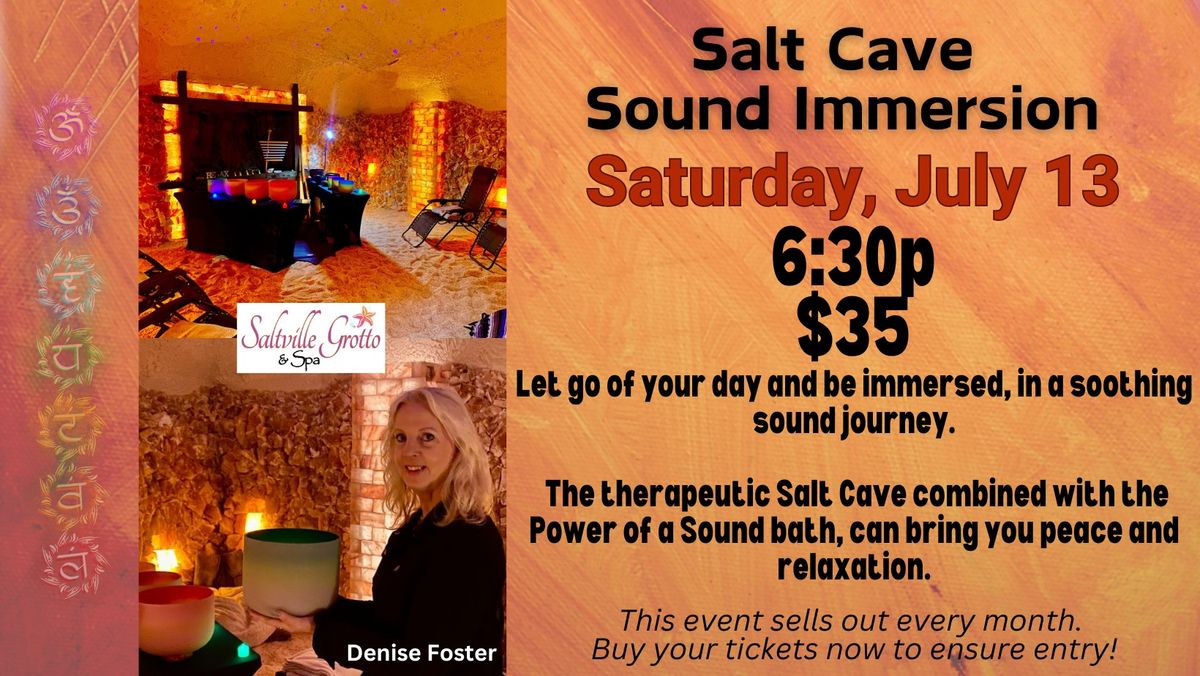 1 Ticket left- July Salt Cave Sound Immersion