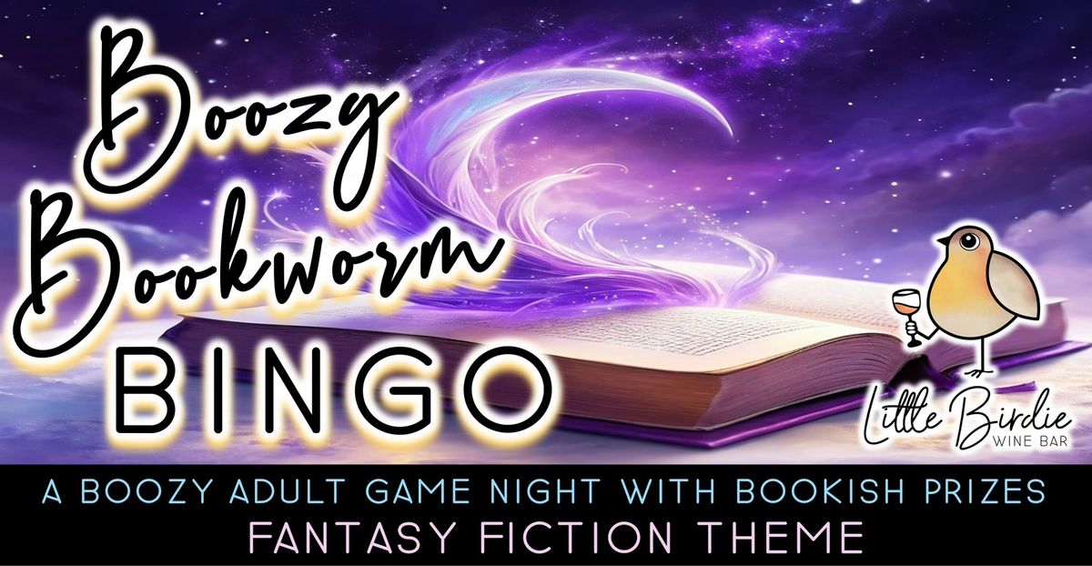 Boozy Bookworm B-I-N-G-O | Adult Game Night w\/ Bookish Prizes