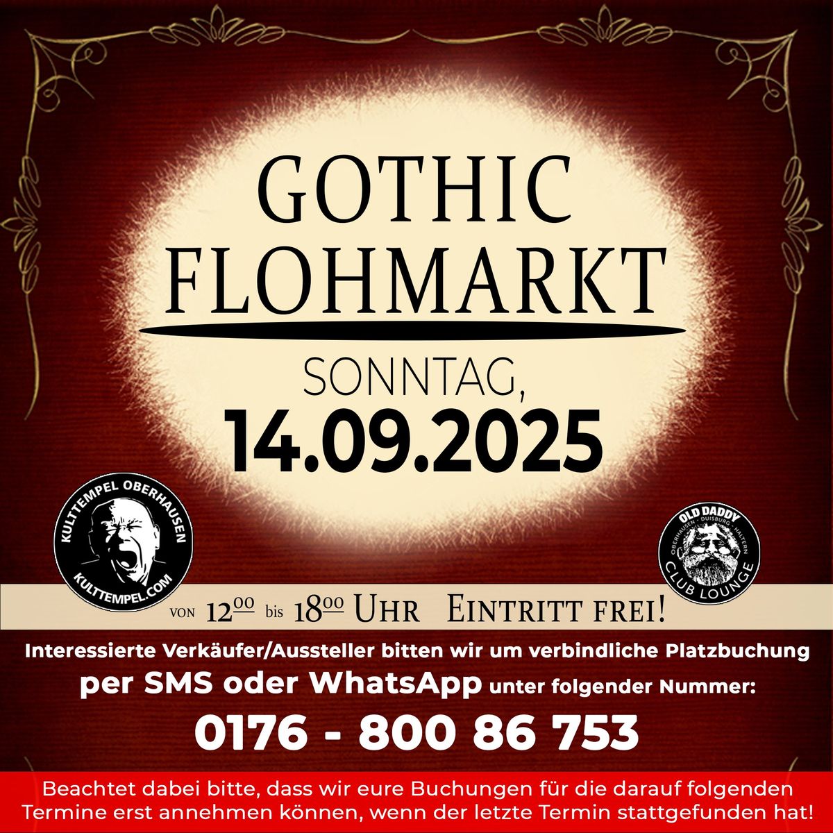 Gothic Flohmarkt am 14.09.2025