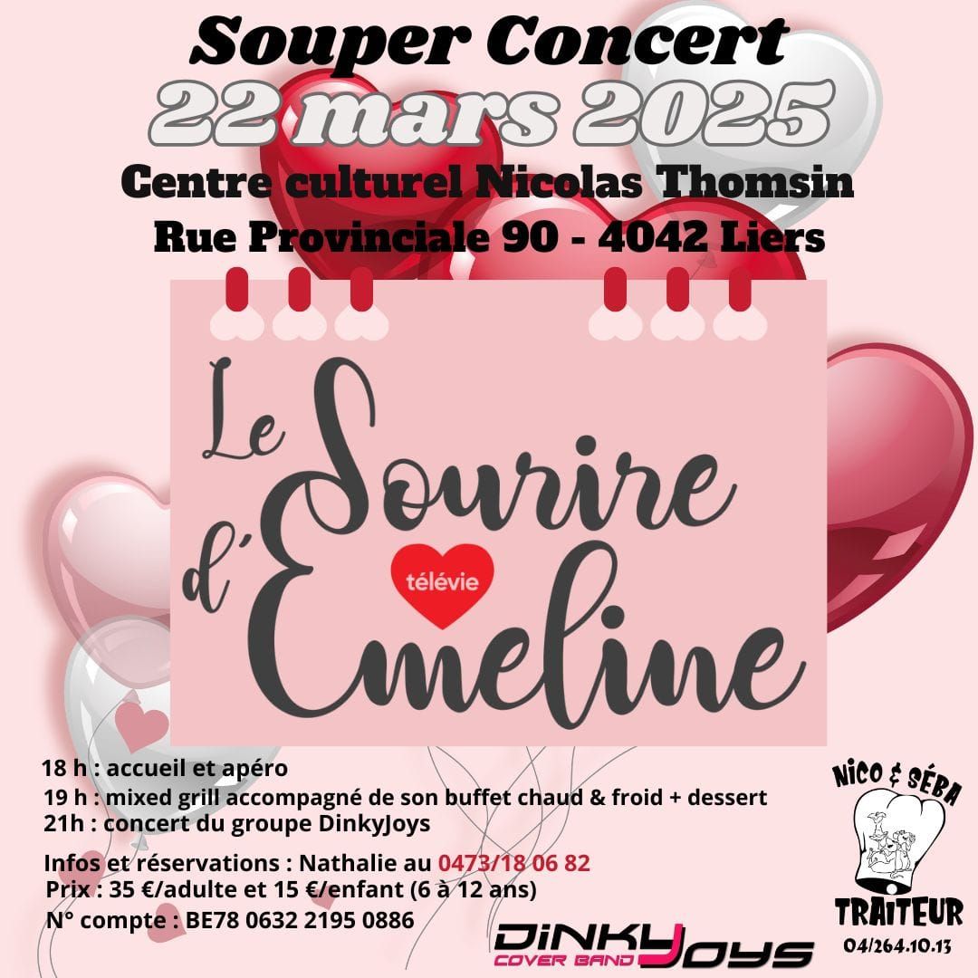 Souper concert LE SOURIRE D'EMELINE 