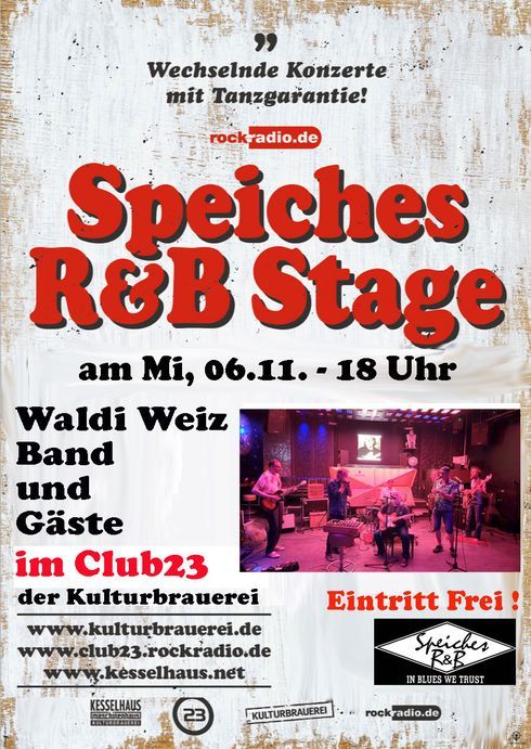 Waldi Weiz Band - Blues Soul Funk Jazz Rock\u00b4n\u00b4Roll Tanzkonzert f\u00fcr Erwachsene - Eintritt frei