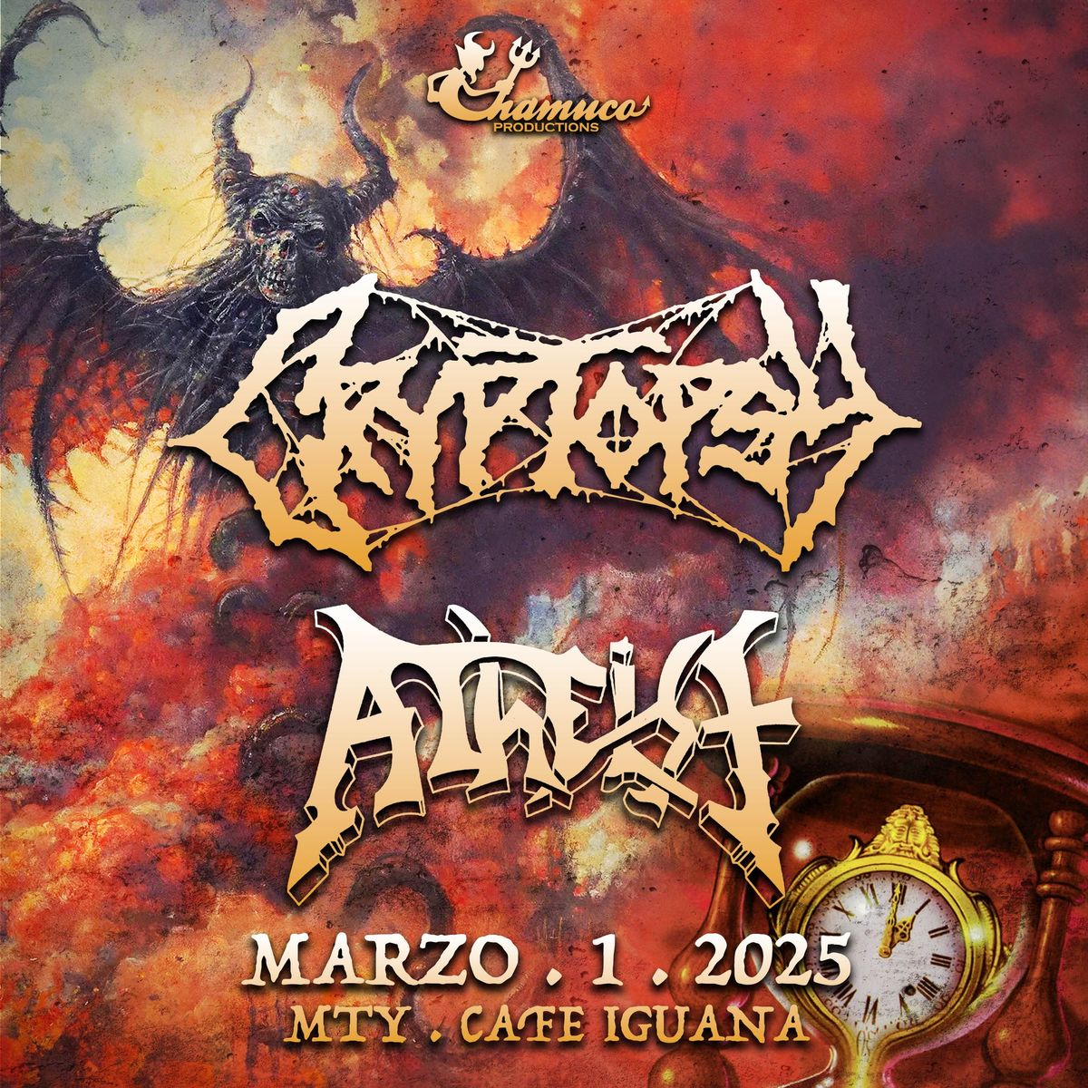 CRYPTOPSY & ATHEIST en Monterrey 2025