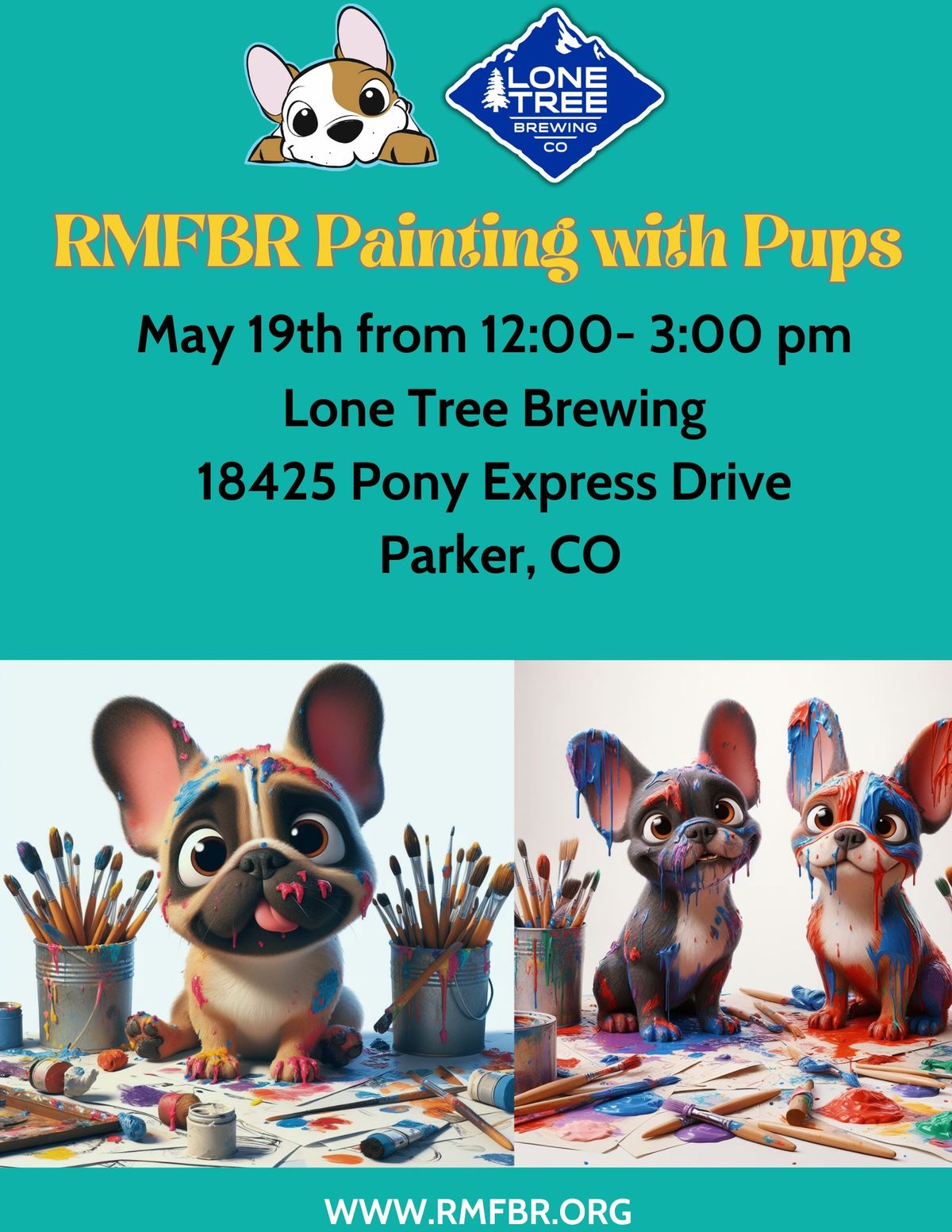 Painting with Pups Lone Tree Brewing - Parker