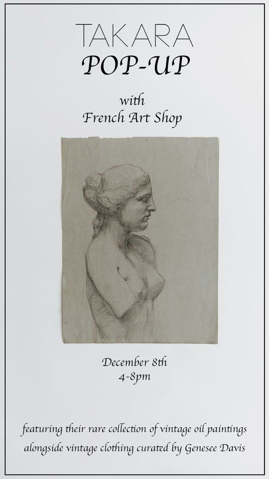 French Art Pop-Up at Takara in Port Townsend