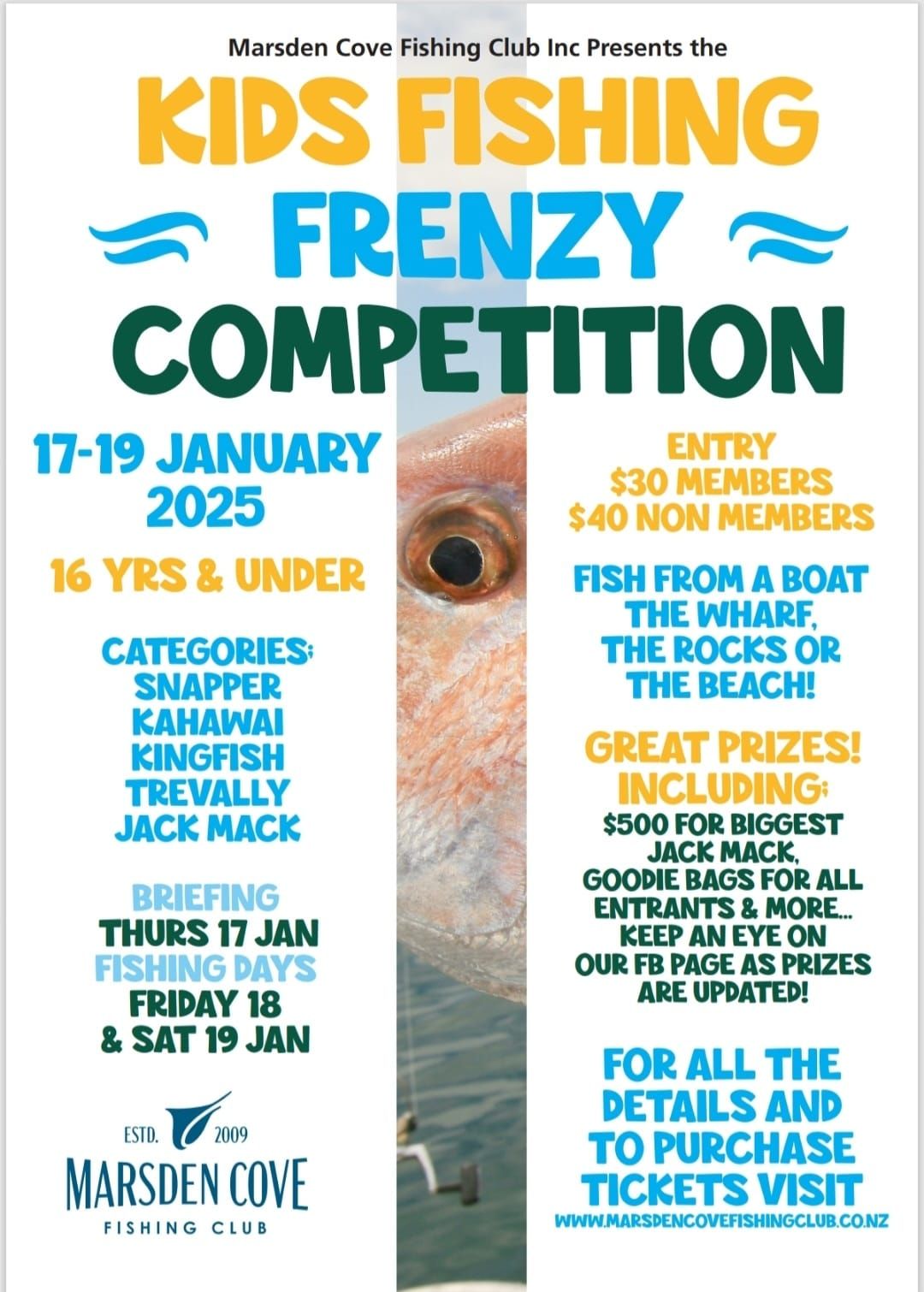 Marsden Cove Fishing Club Kids Fishing Frenzy 2025