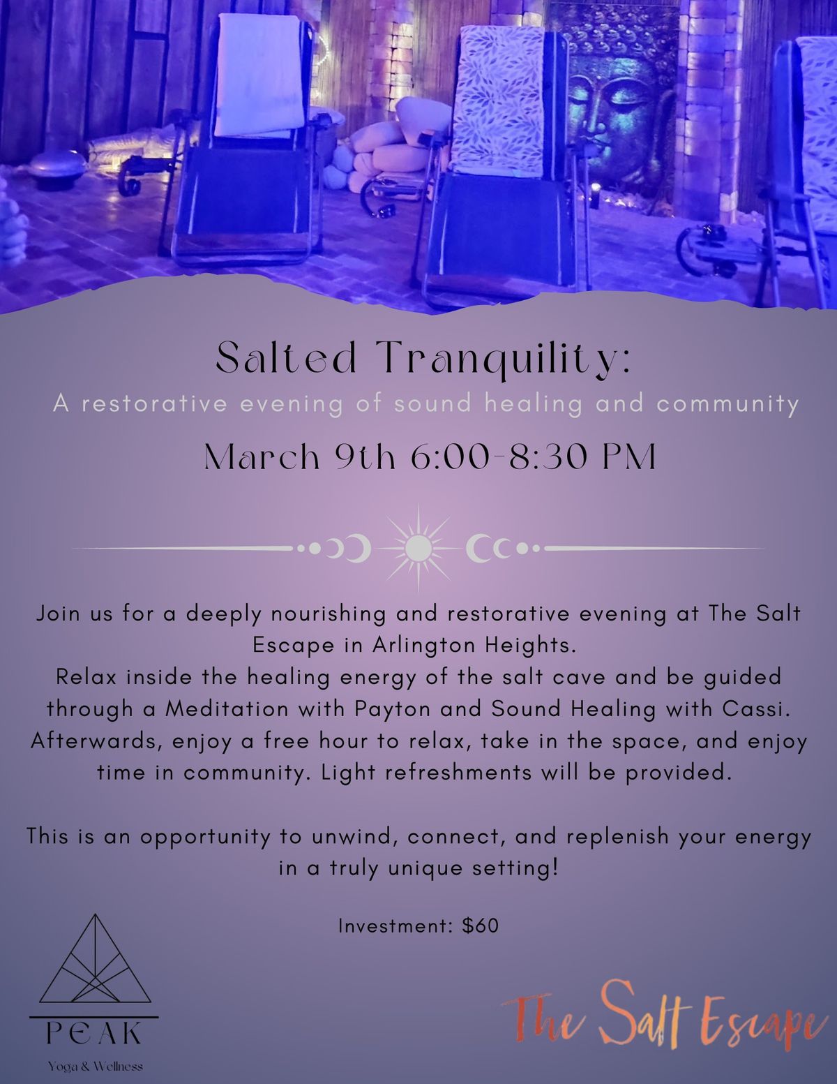 Sound Healing Meditation at The Salt Escape