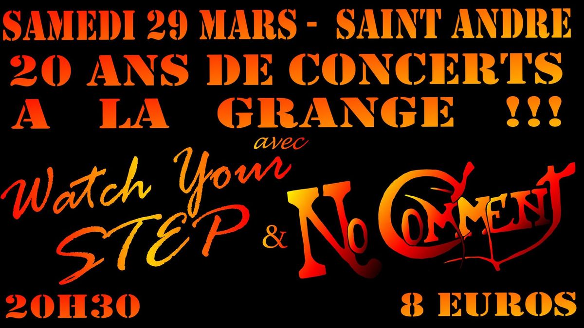 20 ans de concerts \u00e0 La Grange !!!