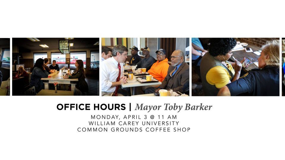 Office Hours at Common Grounds Coffee Shop, William Carey University, Hattiesburg, 3 April 2023