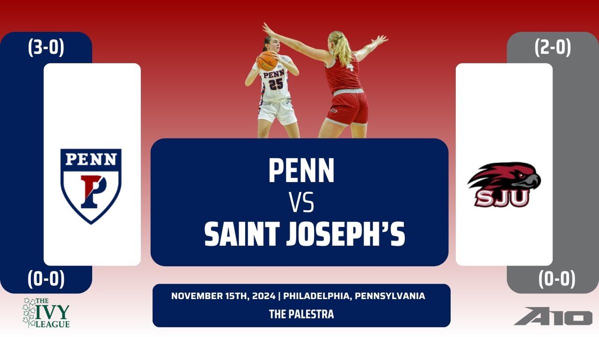 Philadelphia Big 5: Pennsylvania Quakers Women's Basketball vs. Saint Joseph's Hawks