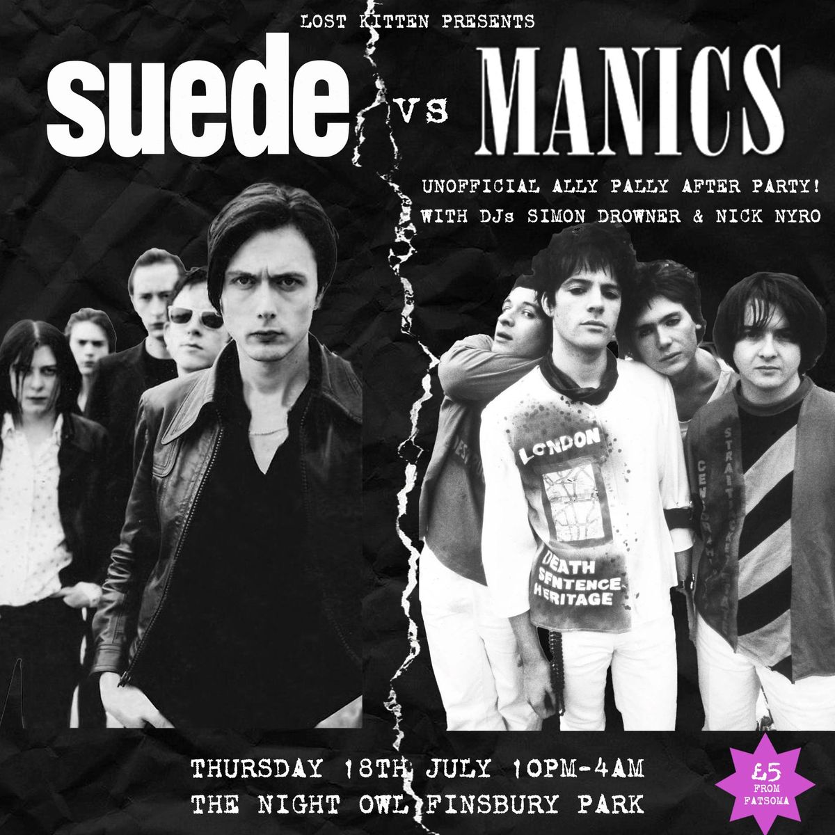 SUEDE vs MANICS AFTER PARTY!