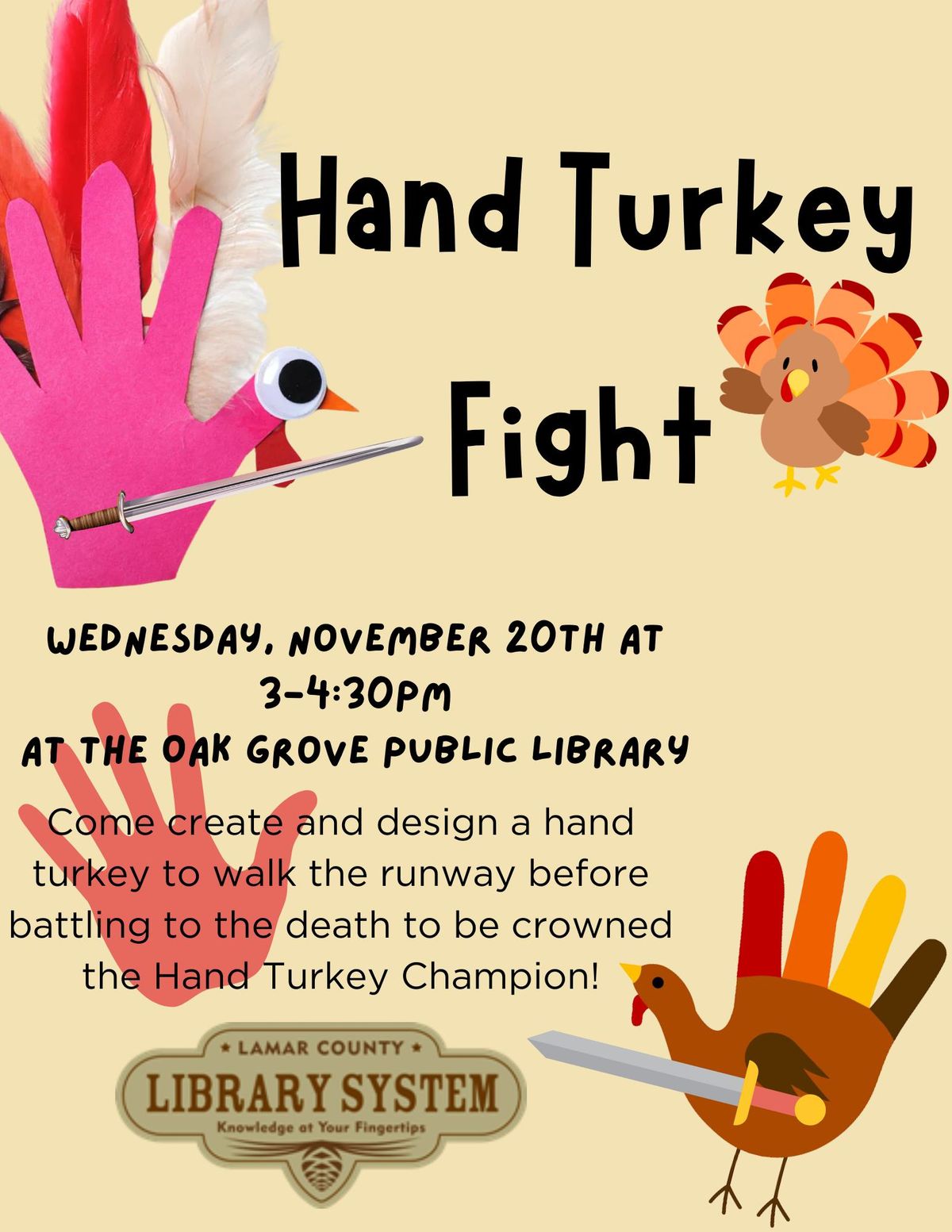 Hand Turkey FIGHT! 