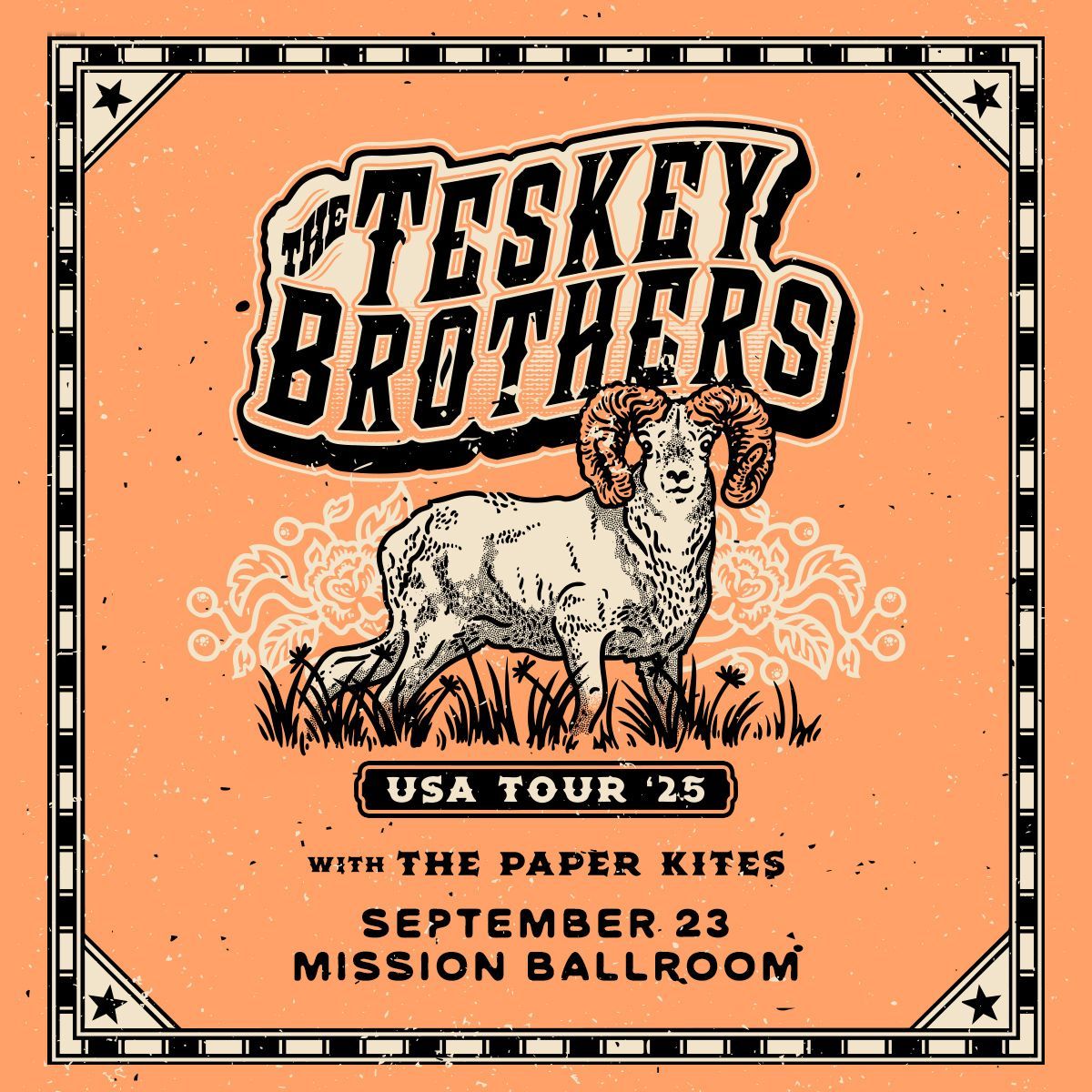 The Teskey Brothers and The Paper Kites at Filene Center at Wolf Trap