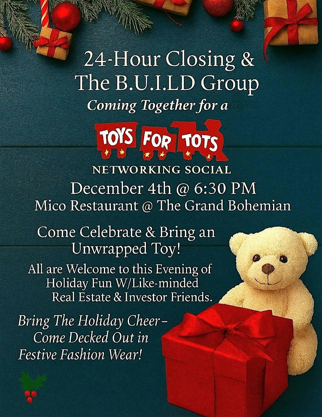 Toys for Tots Holiday Networking Social