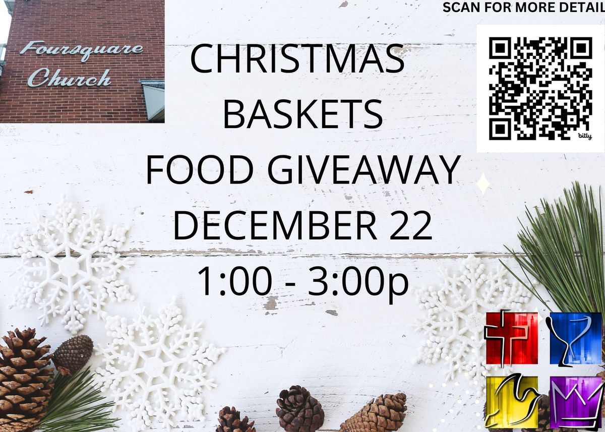 Christmas Baskets Food Giveaway