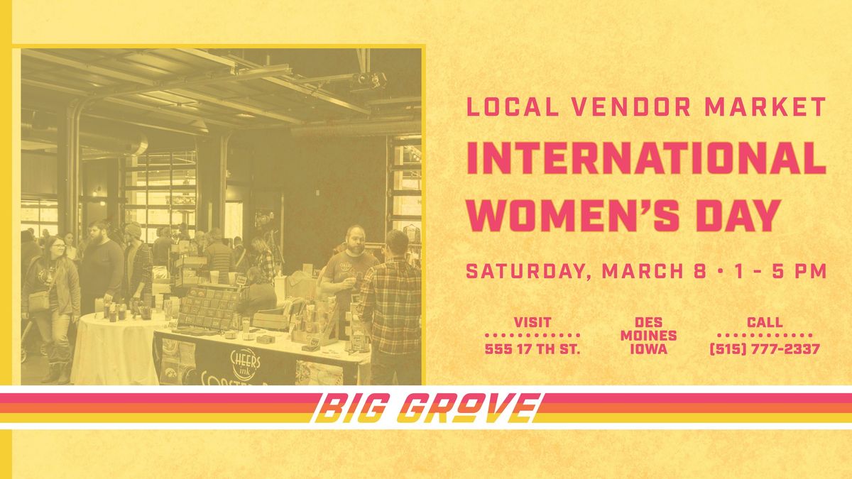 International Women's Day Local Vendor Market