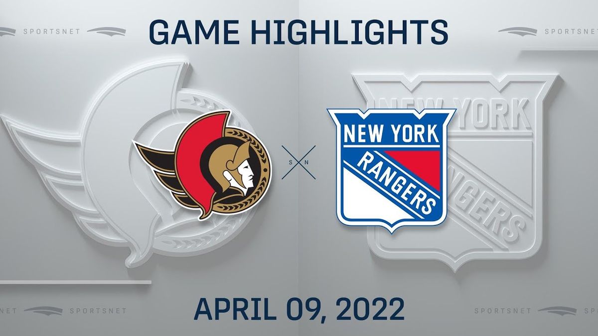 New York Rangers vs. Ottawa Senators