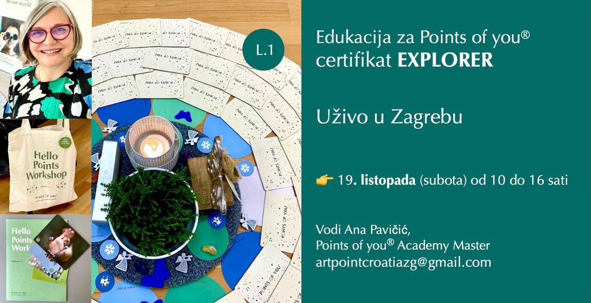 L1 - Hello Points, prvi nivo Points of you\u00ae Akademije u\u017eivo u Zagrebu!