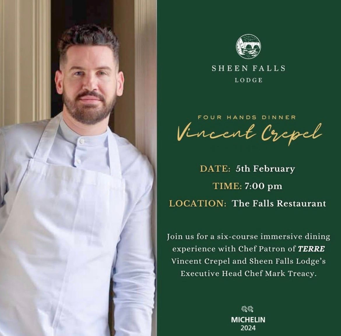 Four Hands Dinner with Vincent Crepel