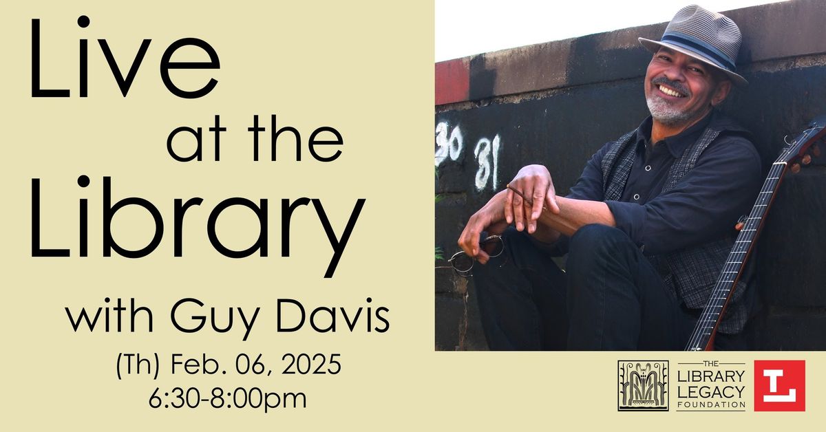 Live at the Library with Guy Davis