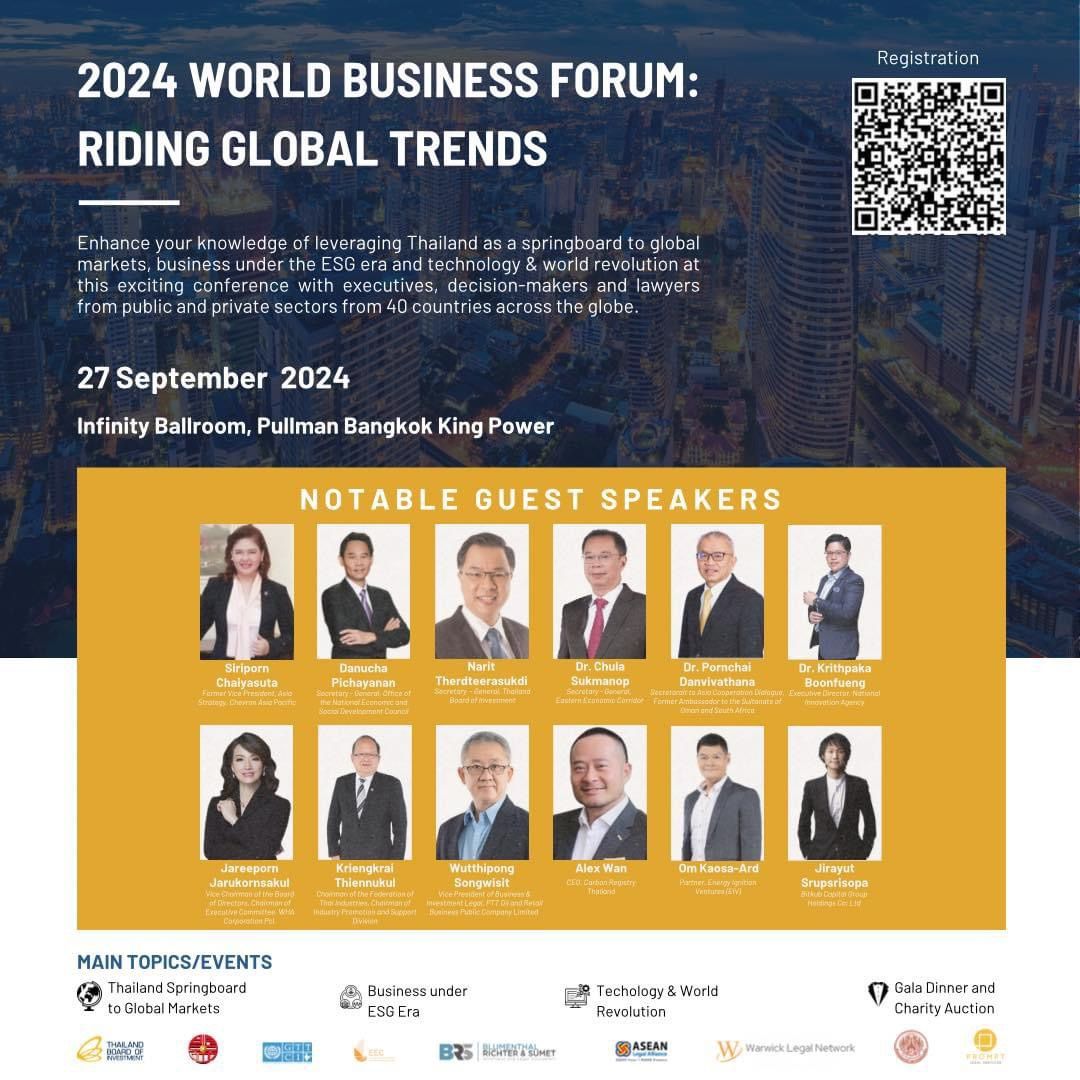 ASEAN Legal Alliance and Warwick Legal Network Global Investment Trends and Vision Conference