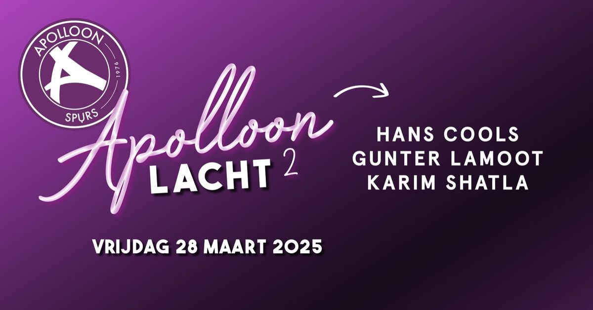 Comedy Night: Apolloon Lacht 2 (Met Hans Cools en Gunter Lamoot)