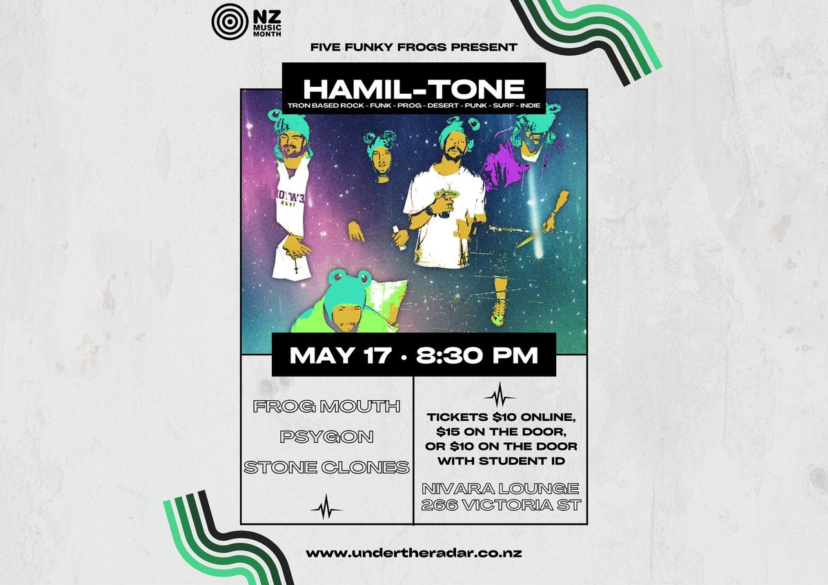 HAMIL-TONE: Tron based Rock-Funk-Prog-Desert-Surf-Indie music night