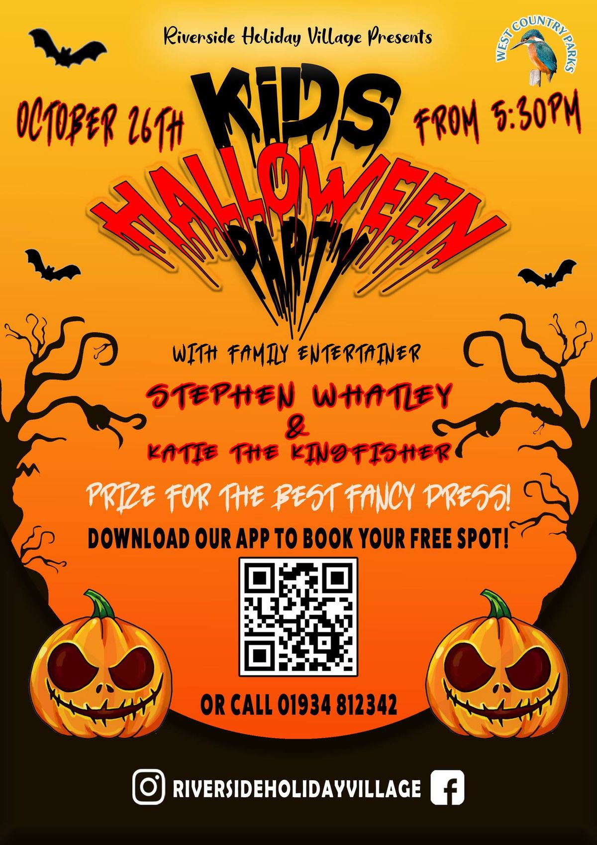 Kids Halloween Fancy Dress Party with Stephen Whatley and Katie the Kingfisher