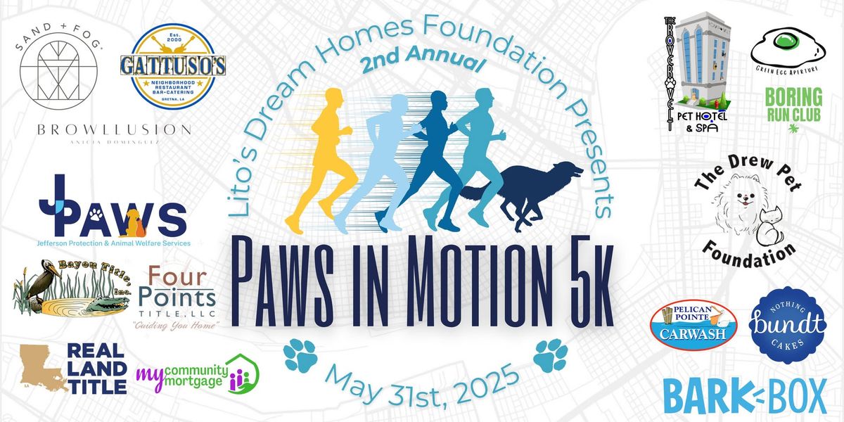 2nd Annual Paws In Motion 5K