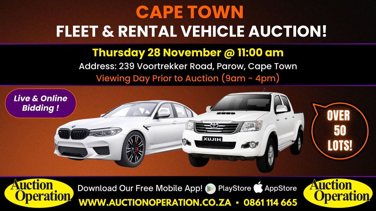 Cape Town Vehicle Auction!