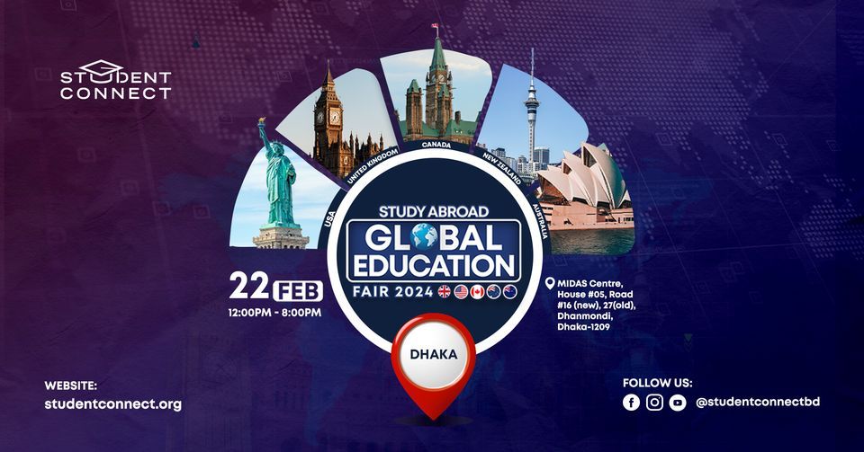 Study Abroad Global Education Fair 2024 | Dhaka, MIDAS Center, Dhaka ...