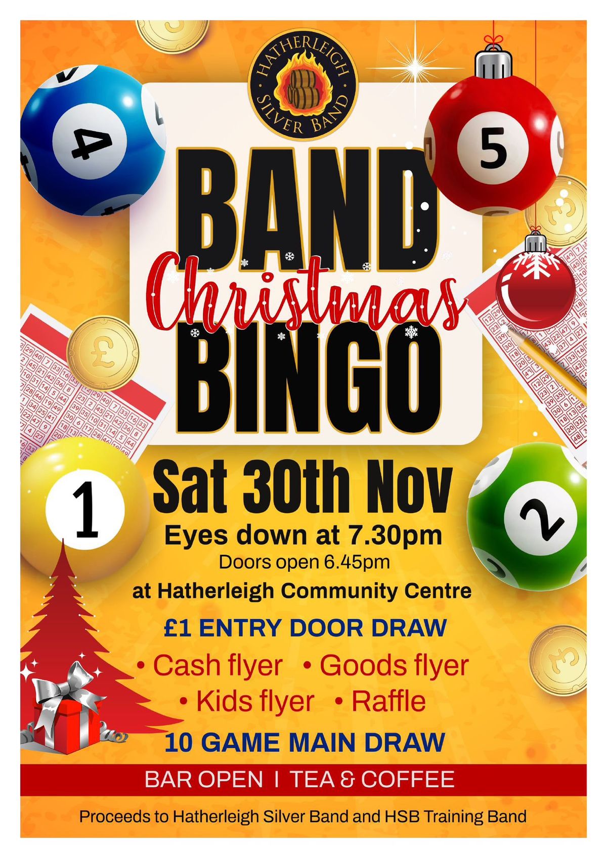 \ud83c\udf84\ud83c\udf89Christmas Bingo with Hatherleigh Silver Band \ud83c\udf89\ud83c\udf84