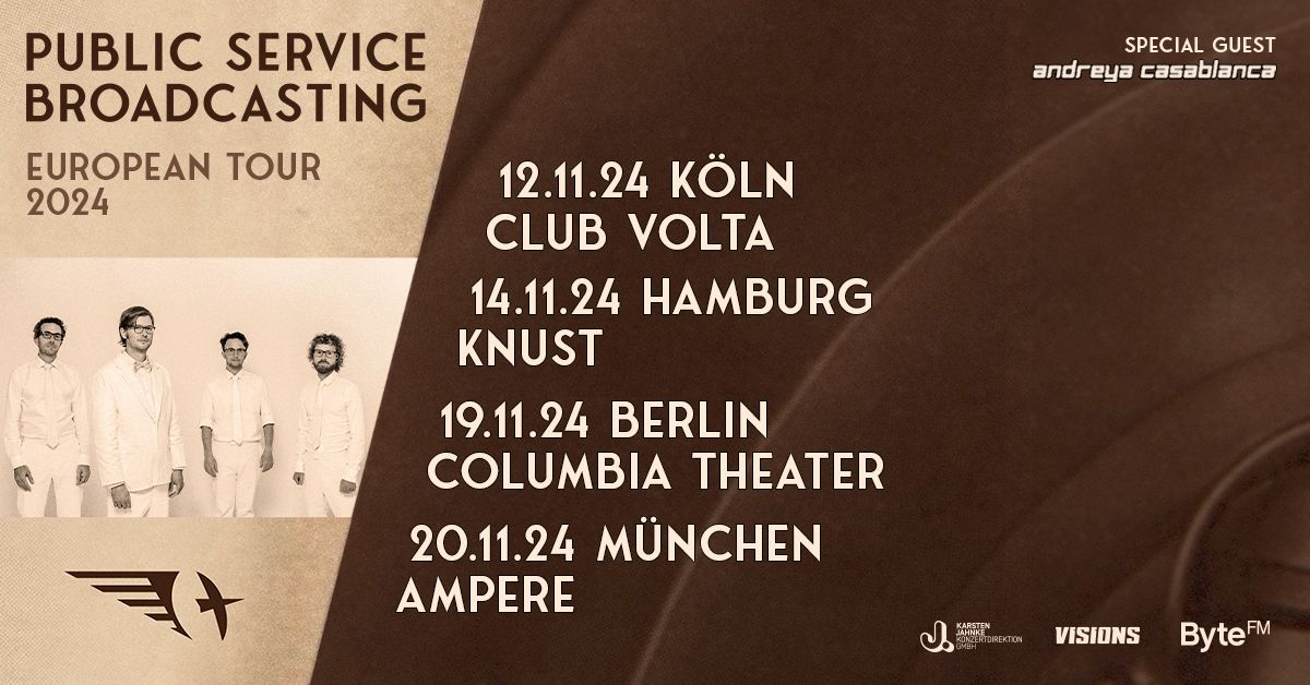 Public Service Broadcasting | K\u00f6ln (Neuer Termin + neues Venue!)