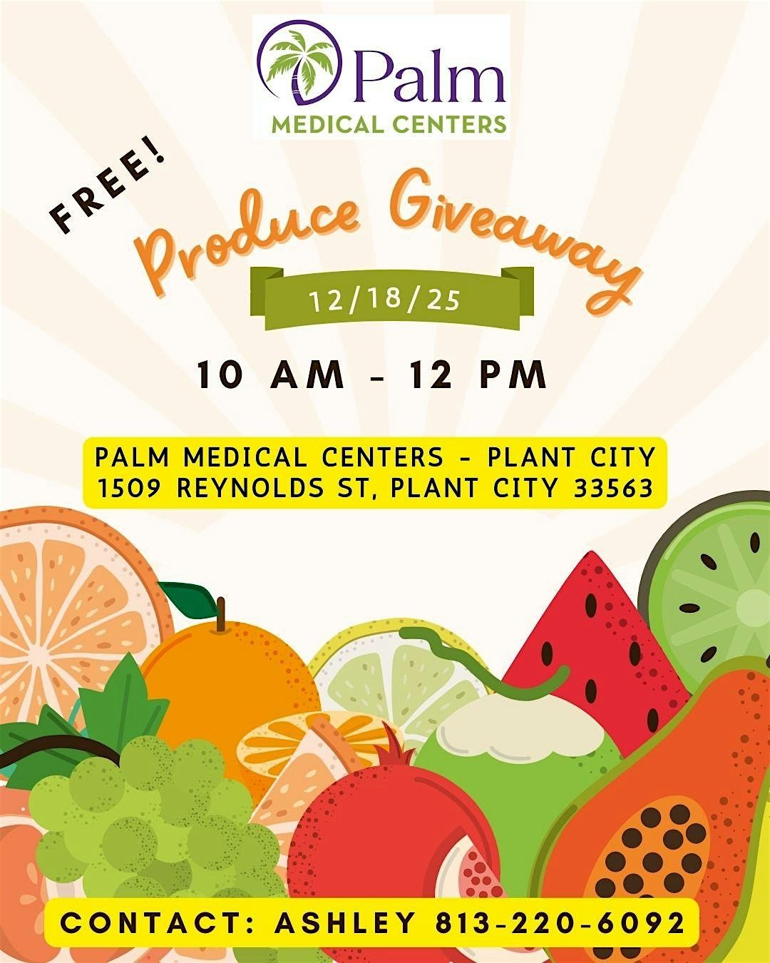 Produce Giveaway at Palm Medical Centers in Plant City