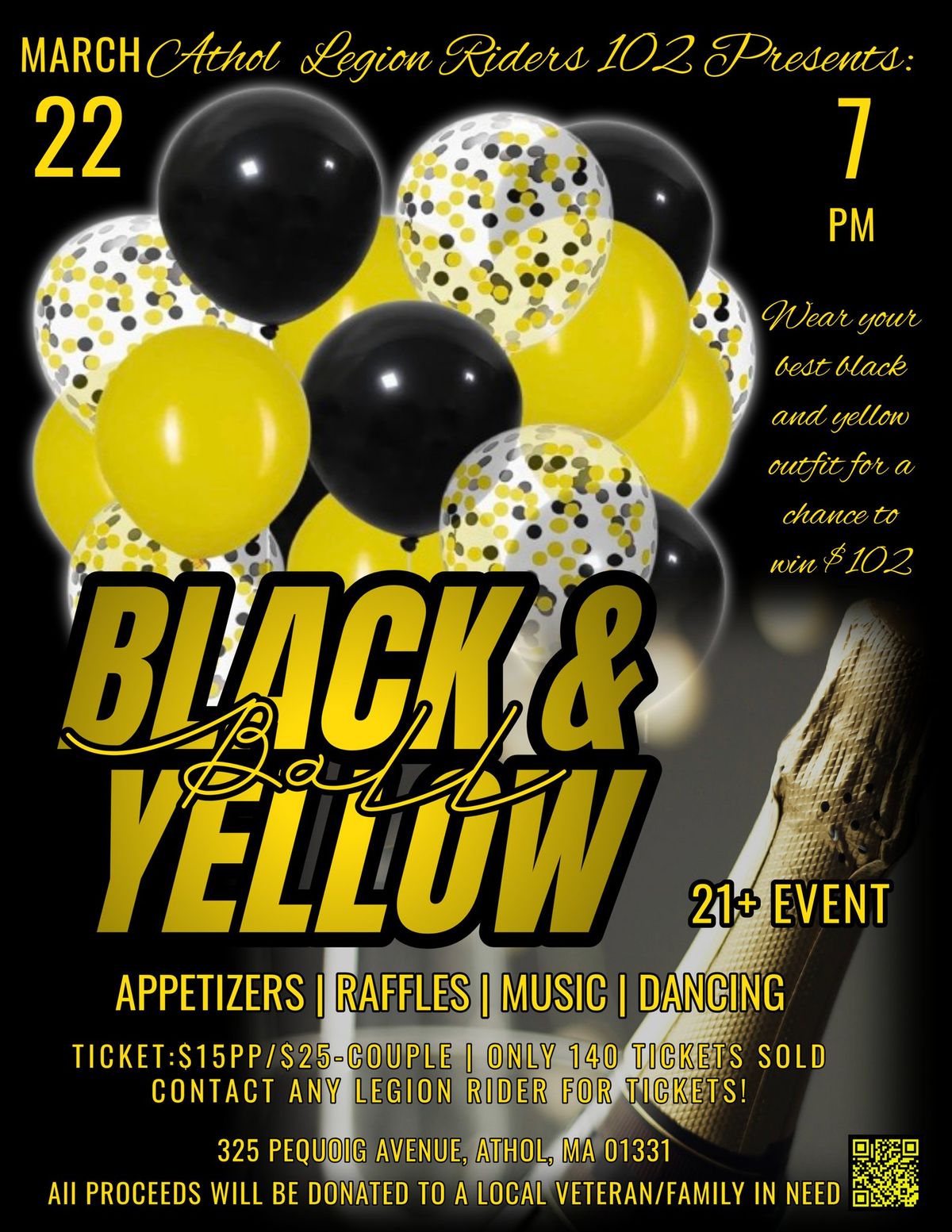 ALR102 Black & Yellow Ball